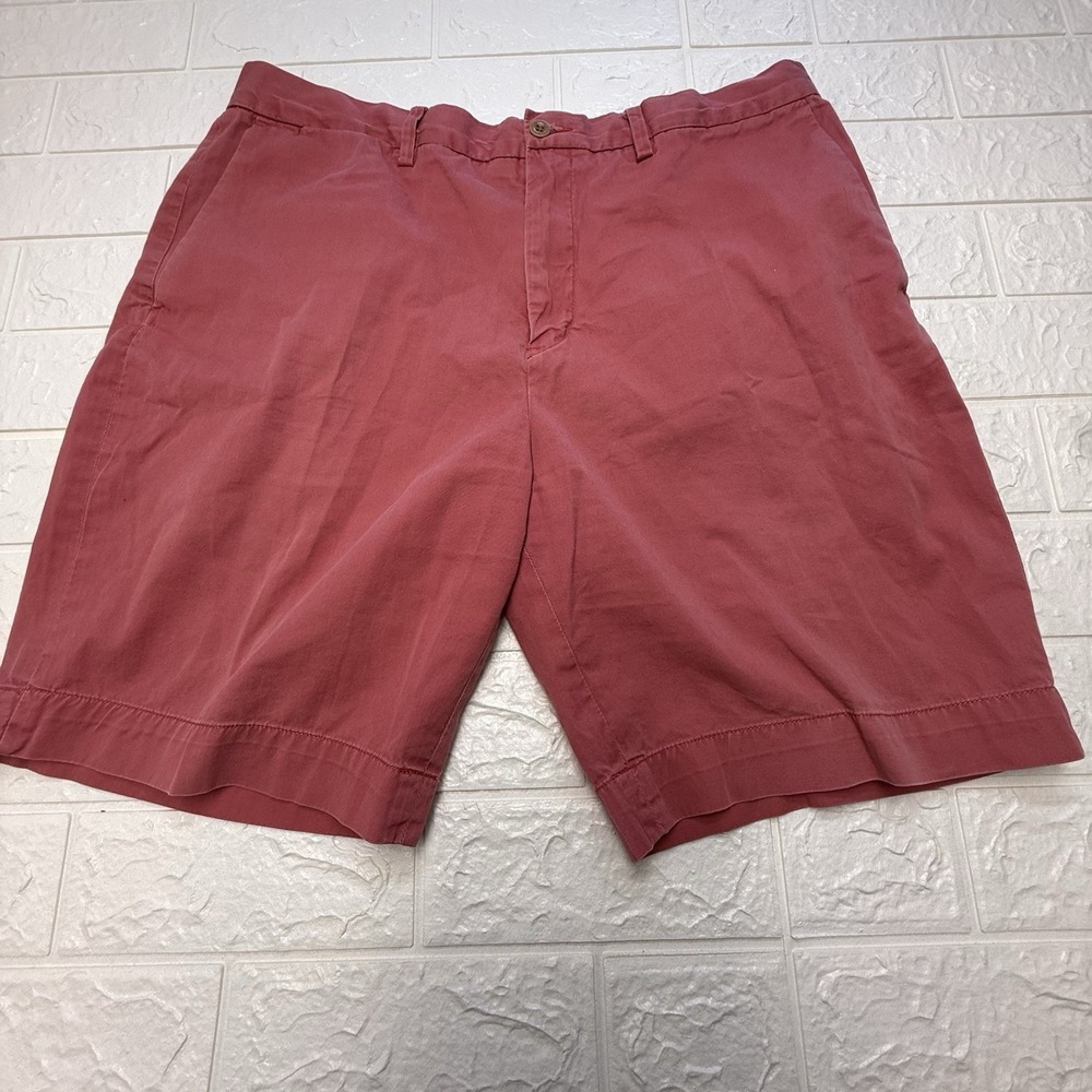 Polo Ralph Lauren Mens Chino Shorts Red Classic Fit Flat Front Size 34
